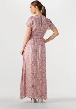 paarse notre-v maxi jurk nv-fiorella