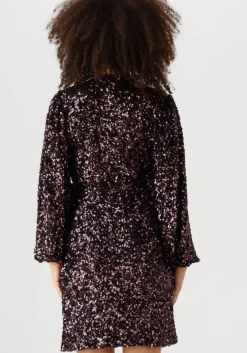 paarse notre-v mini jurk nv-elena