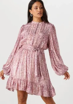 paarse notre-v mini jurk nv-fiona