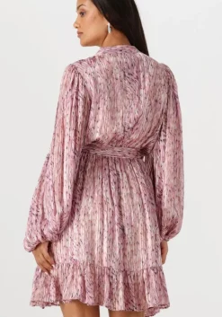 paarse notre-v mini jurk nv-fiona