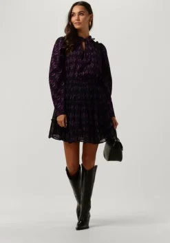 paarse notre-v minirok mini skirt nv-aspen