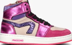 paarse pinocchio hoge sneakers p1765