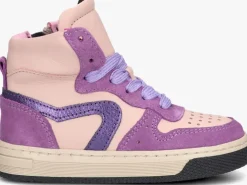 paarse pinocchio hoge sneakers p1301