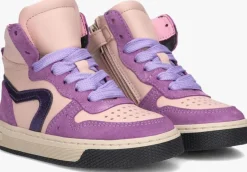 paarse pinocchio hoge sneakers p1301