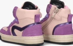 paarse pinocchio hoge sneakers p1301