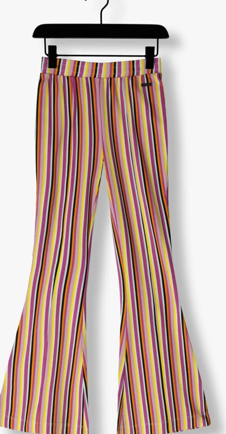 paarse raizzed flared broek sanima