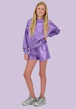 paarse raizzed korte broek palma