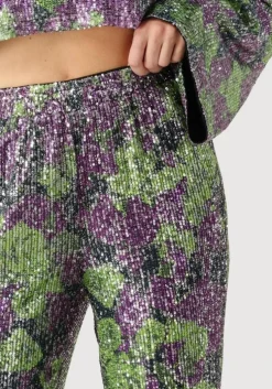 paarse refined department wijde broek nova