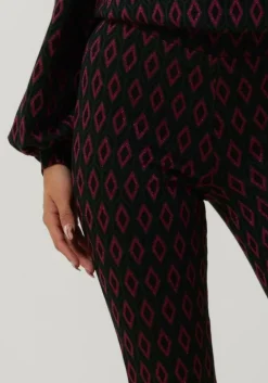 paarse refined department wijde broek 95 ikat knit