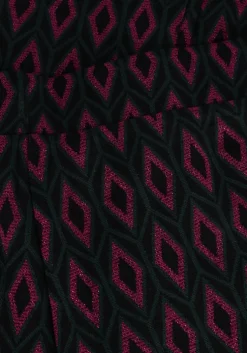 paarse refined department wijde broek 95 ikat knit