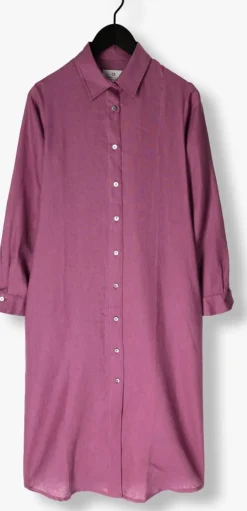 paarse resort finest maxi jurk shirt dress