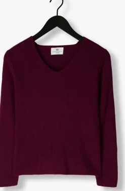 paarse resort finest trui v-neck rib knit