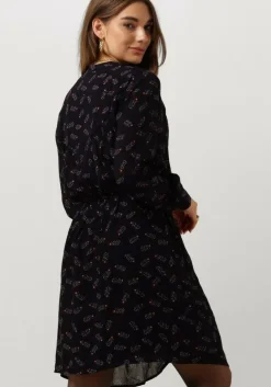 paarse scotch & soda mini jurk printed mini dress