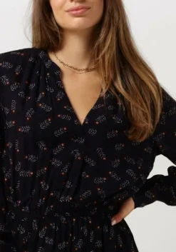 paarse scotch & soda mini jurk printed mini dress