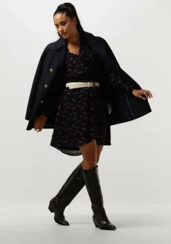 paarse scotch & soda mini jurk printed mini dress