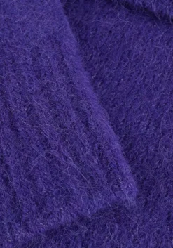 paarse selected femme trui slfgabella ls knit high-neck