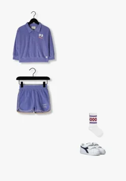 paarse sproet & sprout korte broek terry sport shorts blue bell