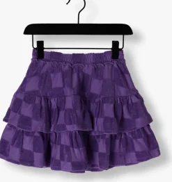paarse sproet & sprout minirok skirt terry blocks