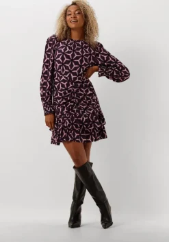 paarse suncoo mini jurk chama