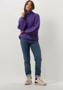 paarse y.a.s. coltrui yassanne ls knit rollneck pullover