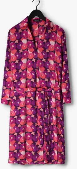 paarse ydence midi jurk dress kindra