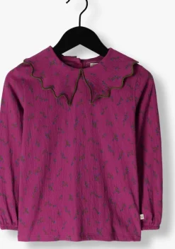 paarse your wishes blouses antique flower collar top