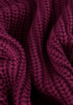 paarse yuki kidswear trui chunky knitted sweater