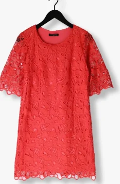 rode ana alcazar midi jurk dress sleeves 041092-3634