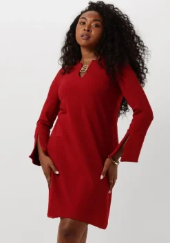 rode ana alcazar mini jurk dress clasp