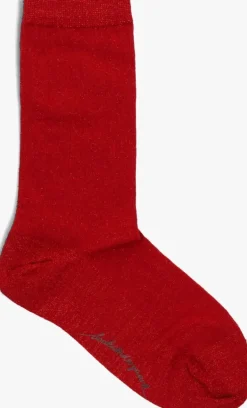 rode becksondergaard sokken rib glitter sock