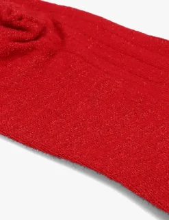 rode becksondergaard sokken rib glitter sock