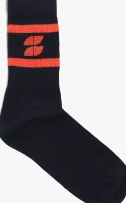 rode by-bar sokken logo sparkle grey socks