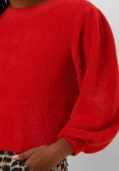 rode catwalk junkie trui puffy sleeve knit