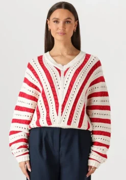 rode catwalk junkie trui ajour knit