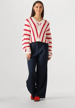 rode catwalk junkie trui ajour knit