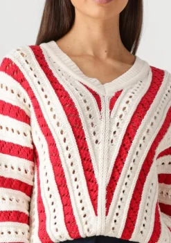 rode catwalk junkie trui ajour knit