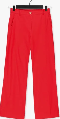 rode cc heart wijde broek wide linen pants