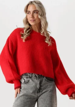 rode co'couture truien/vesten coralee crop knit