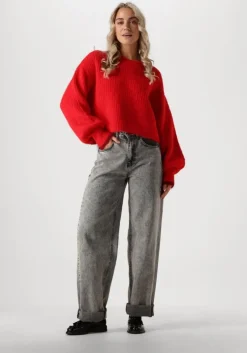 rode co'couture truien/vesten coralee crop knit