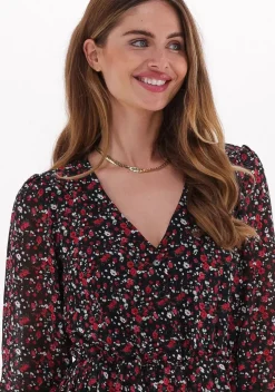 rode colourful rebel mini jurk olsa mini flower mini dress