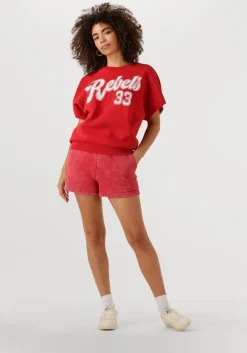 rode colourful rebel top rebels 33 acid wash drppd shldr sweat ss