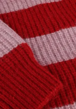 rode colourful rebel trui kinza striped knitted sweater