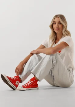 rode converse hoge sneakers chuck taylor all star hi