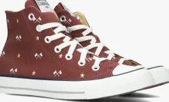 rode converse hoge sneakers chuck taylor all star hi