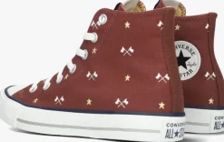 rode converse hoge sneakers chuck taylor all star hi