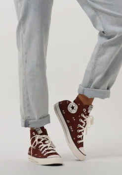 rode converse hoge sneakers chuck taylor all star hi