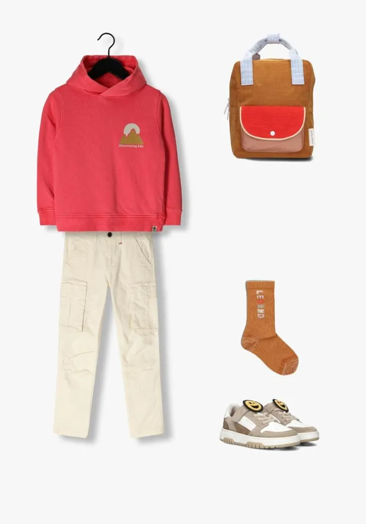 rode daily7 truien/vesten hoodie discovering life