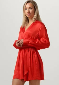 rode est'seven mini jurk est’journee dress bambu