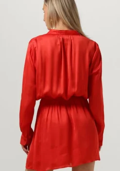 rode est'seven mini jurk est’journee dress bambu