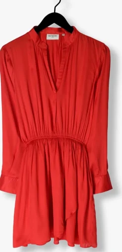 rode est'seven mini jurk est’journee dress bambu